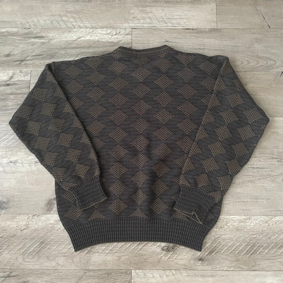 Vintage Torriani Made in Italy Men's Sweater Acrylic Wool Knit Large - Picture 3 of 3